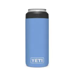 Yeti Rambler 12 Oz Colster Slim Can Insulator -Outdoors Shop 191418 New Colster Family Launch 1H 2020 Dealer Images Pacific Blue Colster Slim Front 2400x400 2