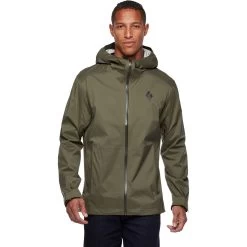 Black Diamond Men's Stormline Stretch Rain Shell -Outdoors Shop CDT0 3010 M STORMLINE STRETCH RAIN SHELL TUNDRA 01