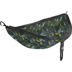 DoubleNest Print Hammock 19 DoubleNest Print Hammock -Outdoors Shop ENO DoubleNest Print Tribal Charcoal