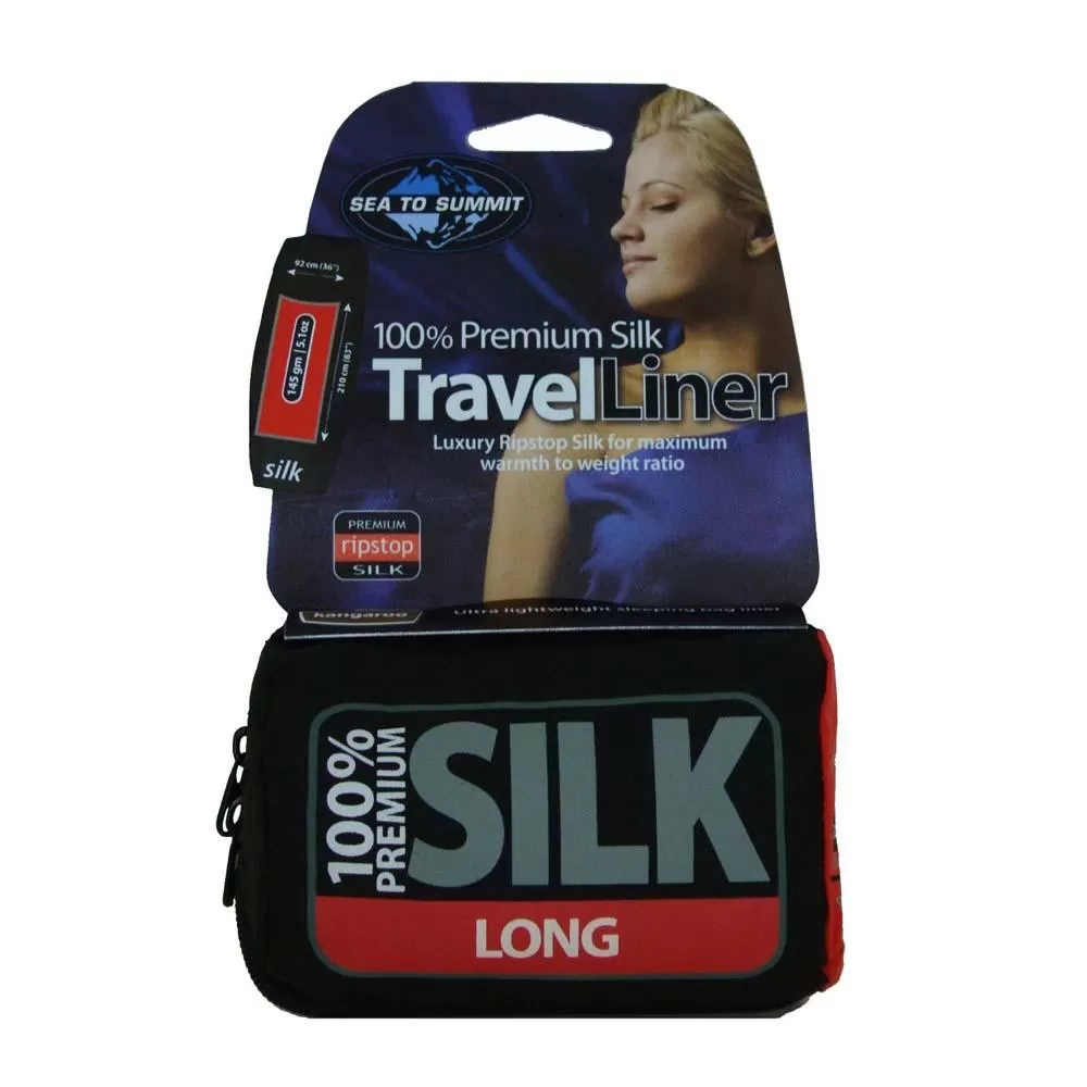 Sea To Summit Premium Silk Travel Liner - Long Rectangular 1 Sea To Summit Premium Silk Travel Liner - Long Rectangular