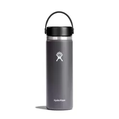Hydro Flask 20 Oz Wide Mouth Water Bottle -Outdoors Shop W20BTS010 Stone StraightOn 1